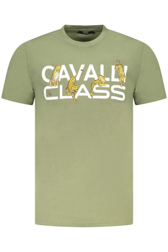 Cavalli class muška majica txt60mjd060, maslinasta