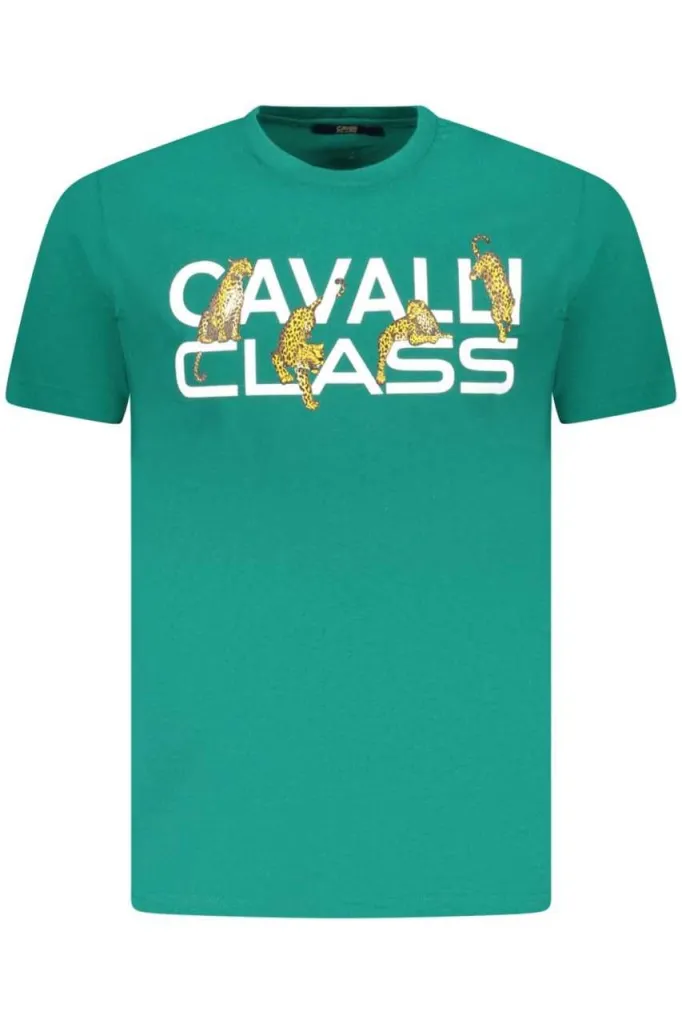 Cavalli class muška majica txt60mjd060, zelena