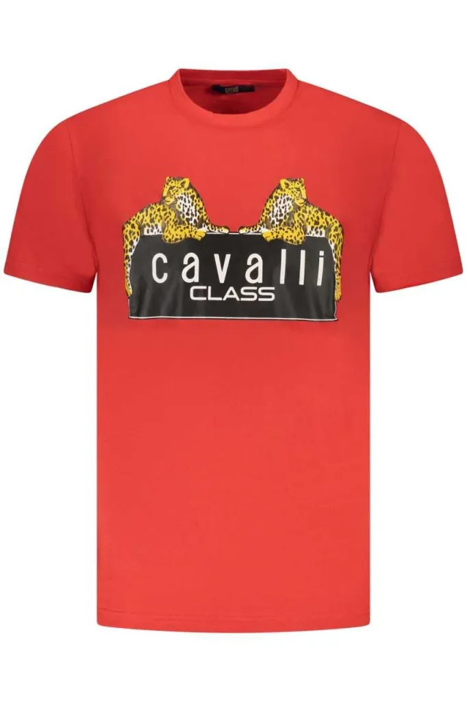 Cavalli class muška majica txt60njd060, crvena