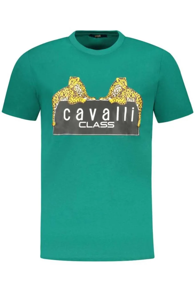 Cavalli class muška majica txt60njd060, zelena