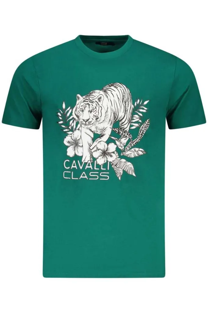 Cavalli class muška majica txt60rjd060, zelena