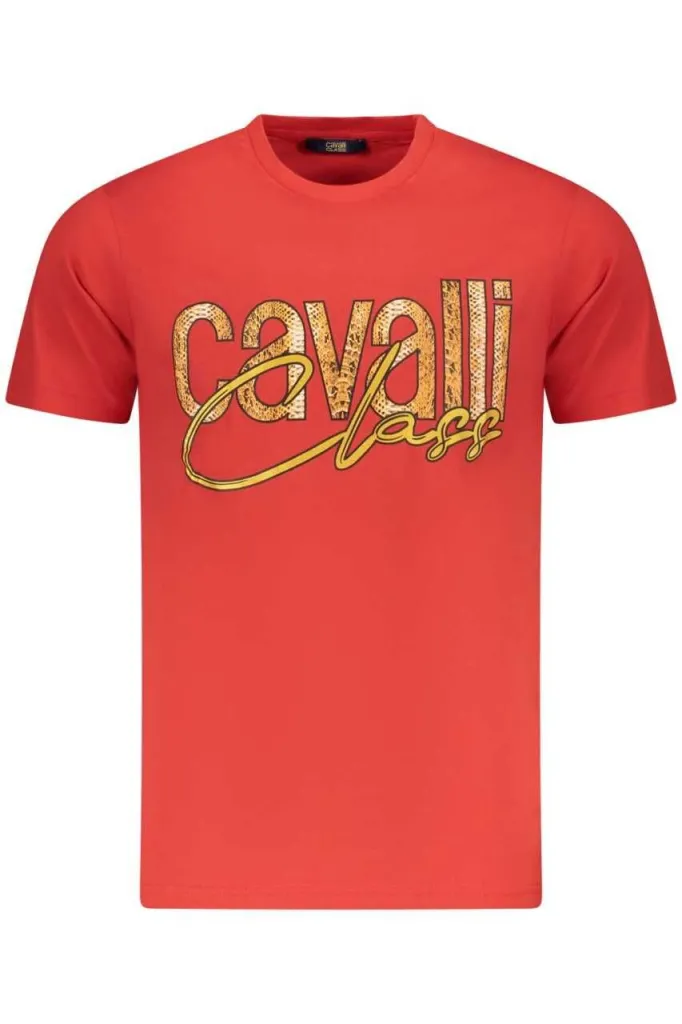 Cavalli class muška majica txt61mjd060, crvena