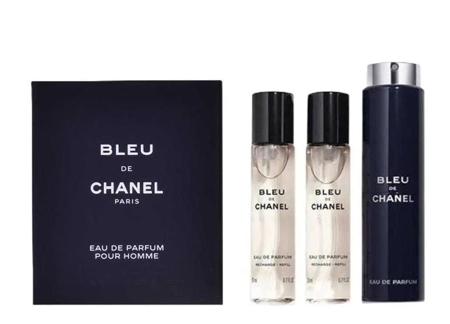 Chanel bleu de chanel edp travel spray refills 3 x 20ml