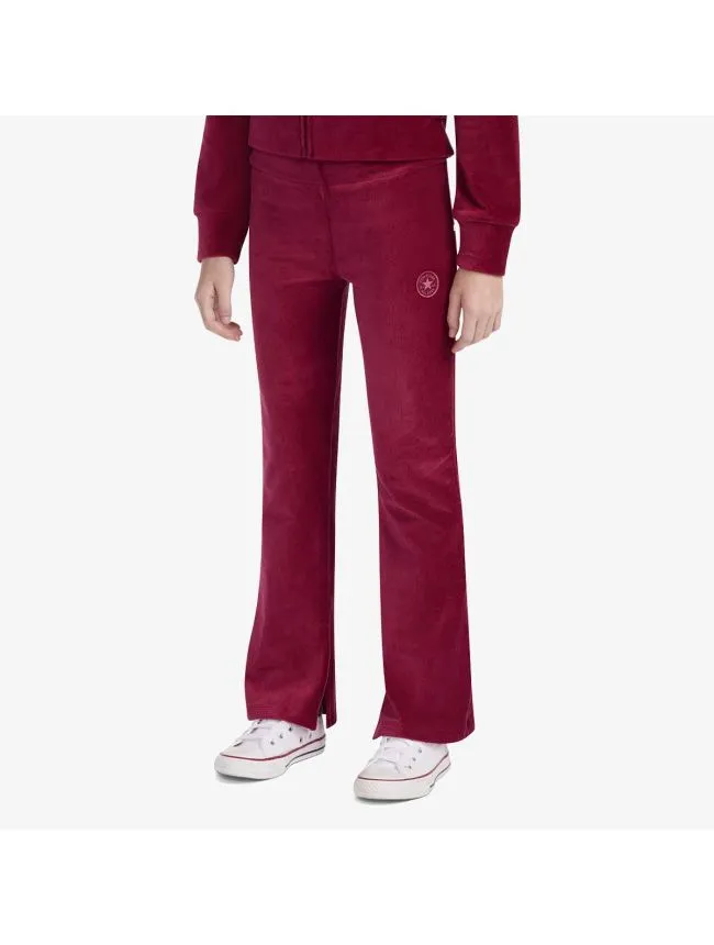 Cnvg ribbed velour flared legg