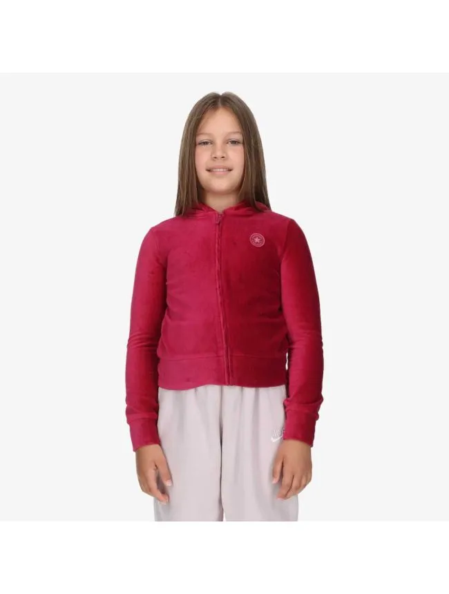 Cnvg ribbed velour full zip