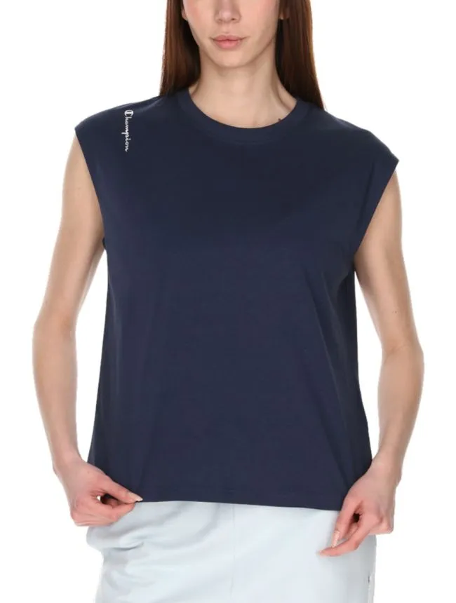 Crewneck sleeveless t-shirt