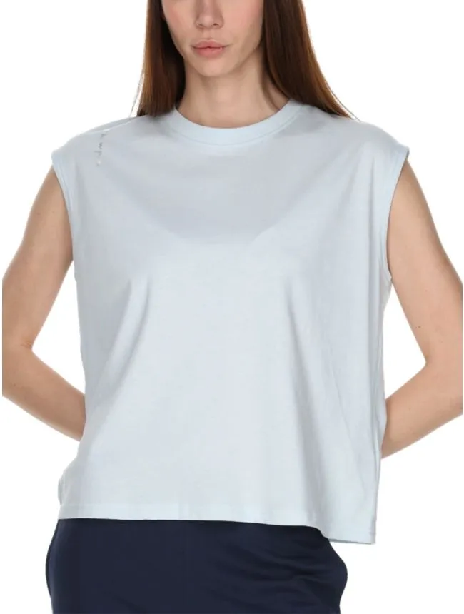 Crewneck sleeveless t-shirt