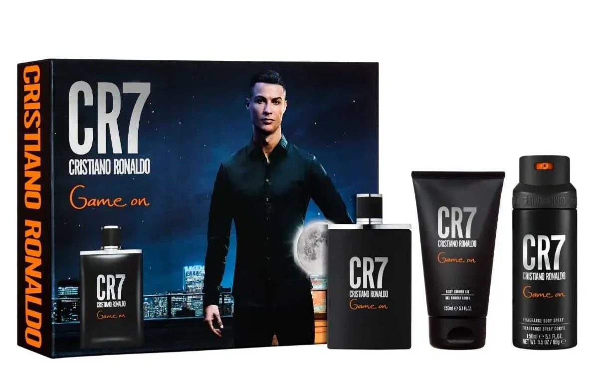 Cristiano ronaldo cr7 game on set (edt 100ml + sg 150ml + deo 150ml)