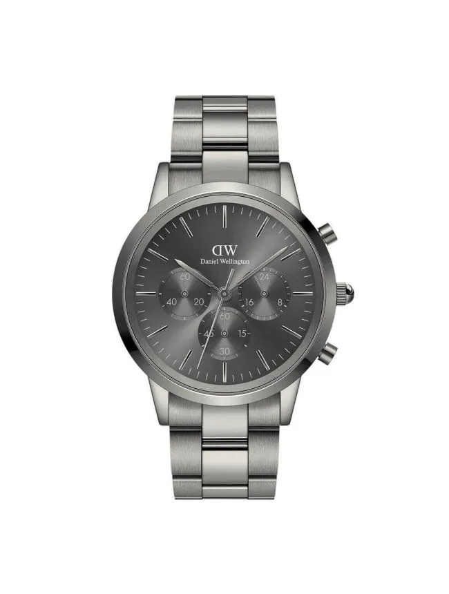 Daniel wellington dw00100643 iconic chronograph link graphit