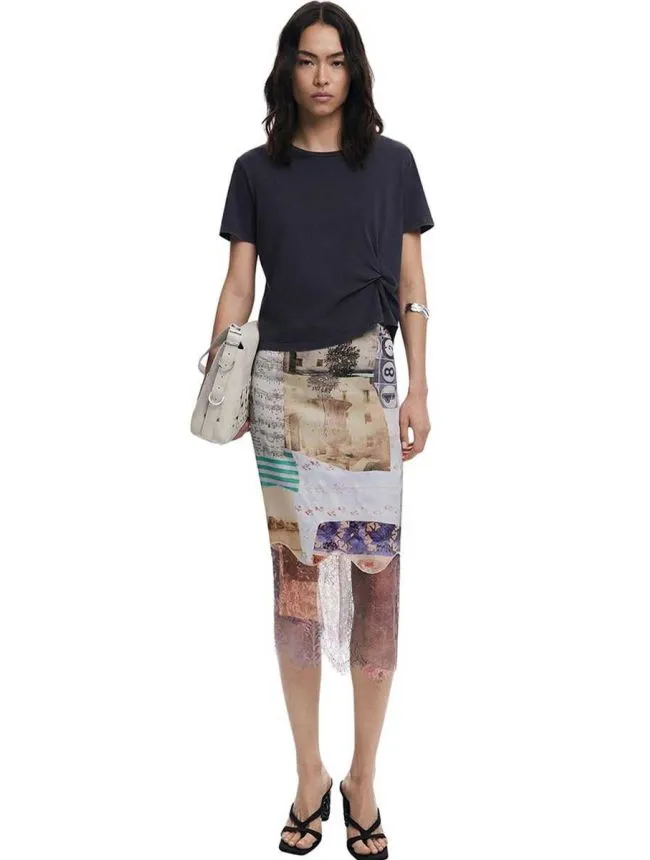 Desigual - 2u1 midi haljina