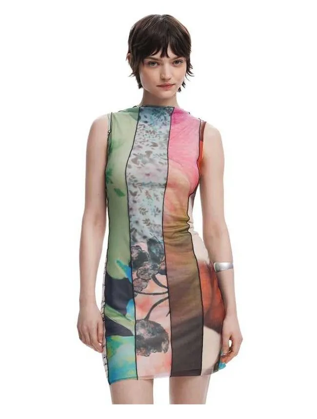 Desigual - Šarena mini haljina