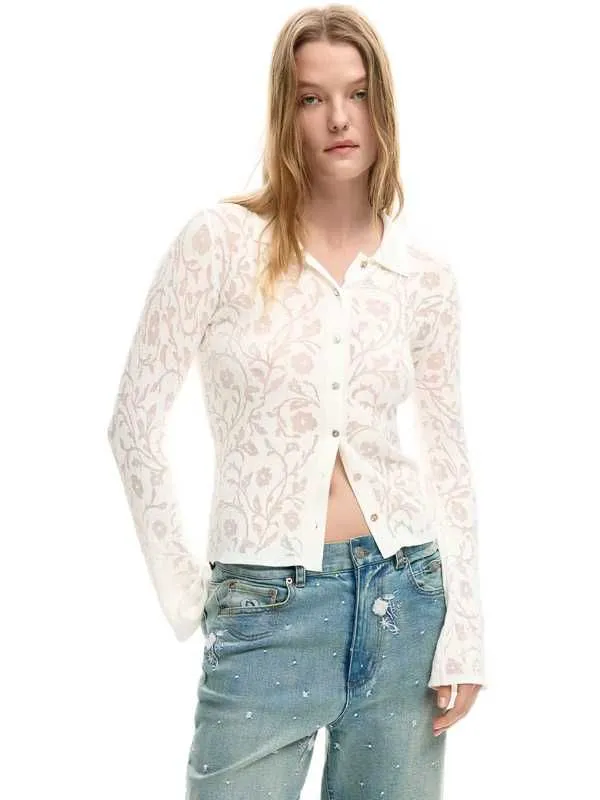 Desigual - bela ženska košulja dugih rukava