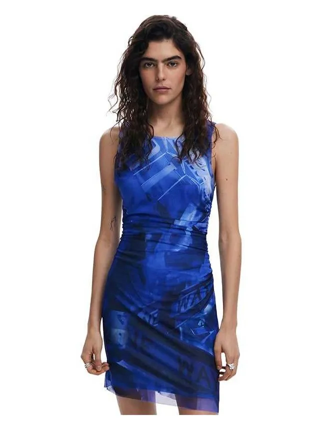 Desigual - drapirana mini haljina
