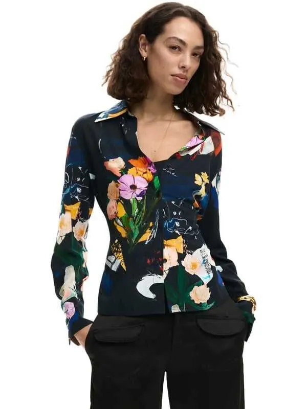 Desigual - Ženska košulja sa cvetnim printom