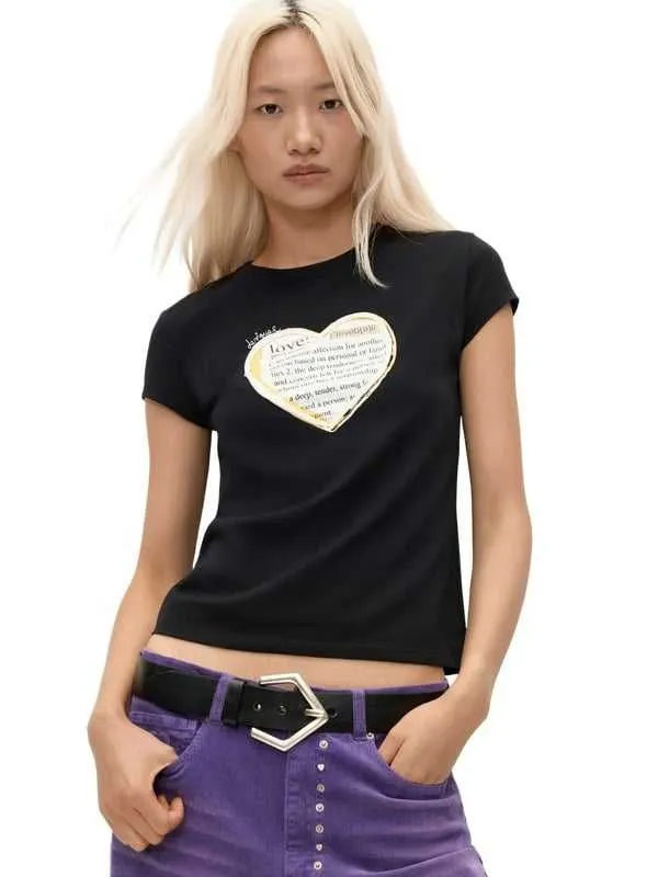 Desigual - Ženska majica sa printom srca