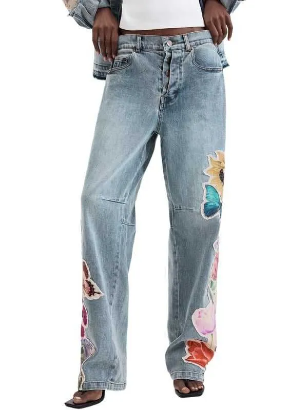 Desigual - Ženske široke farmerke