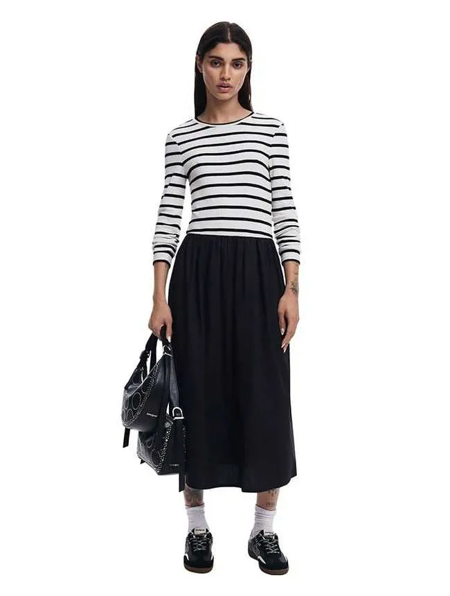 Desigual - kombinovana midi haljina