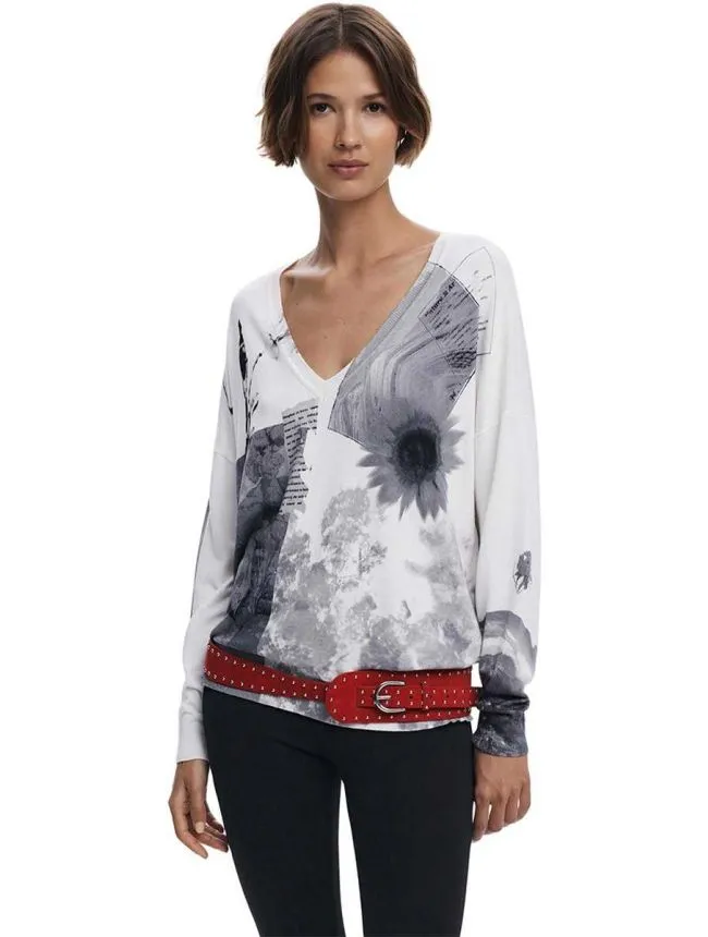 Desigual - loose fit ženski džemper