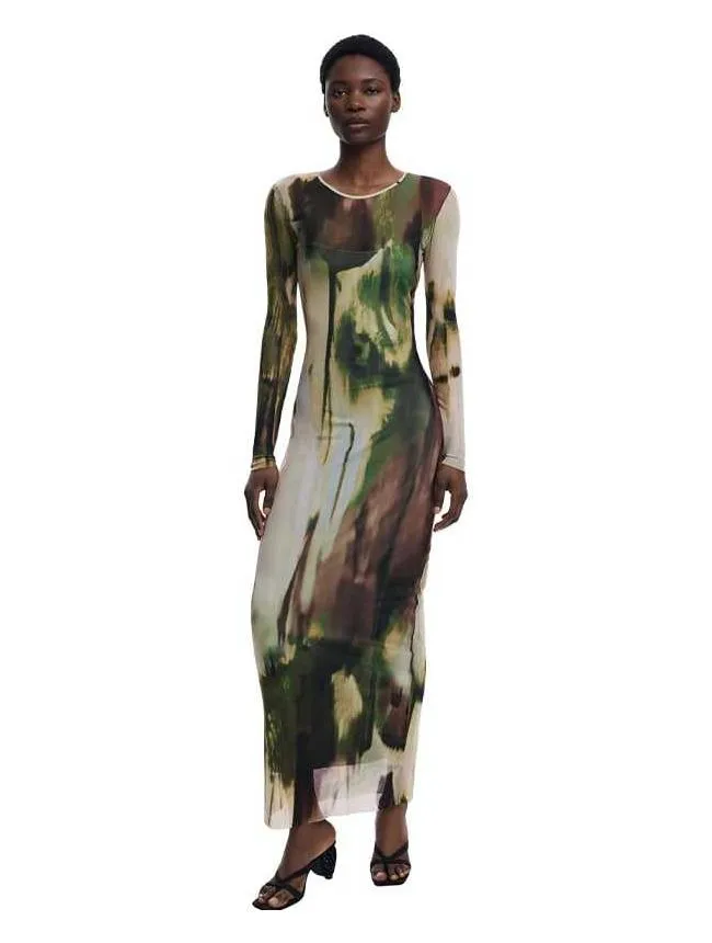 Desigual - maxi haljina od tila