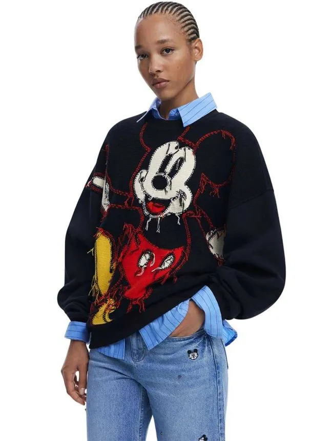 Desigual - mickey mouse ženski duks