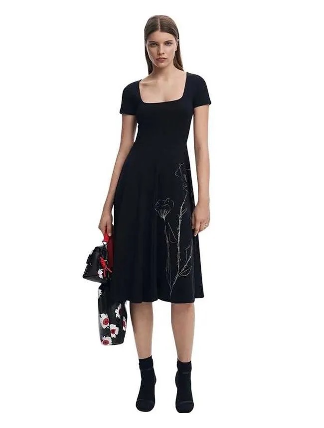 Desigual - midi haljina sa cvetnim printom