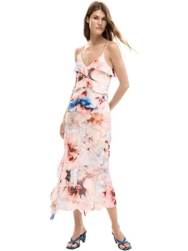 Desigual - midi haljina sa karnerima