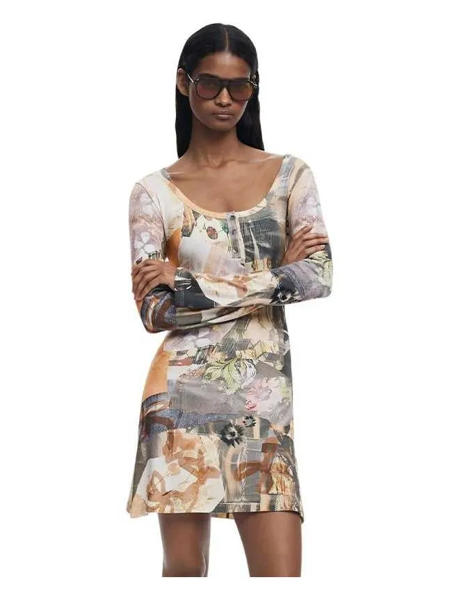 Desigual - pamučna mini haljina