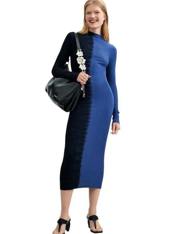 Desigual - pletena midi haljina