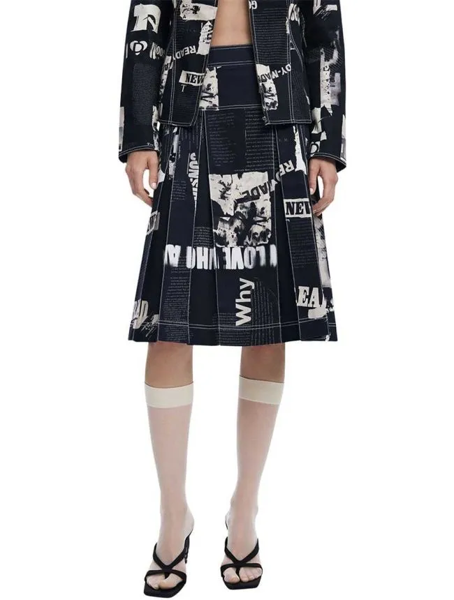 Desigual - teget midi suknja