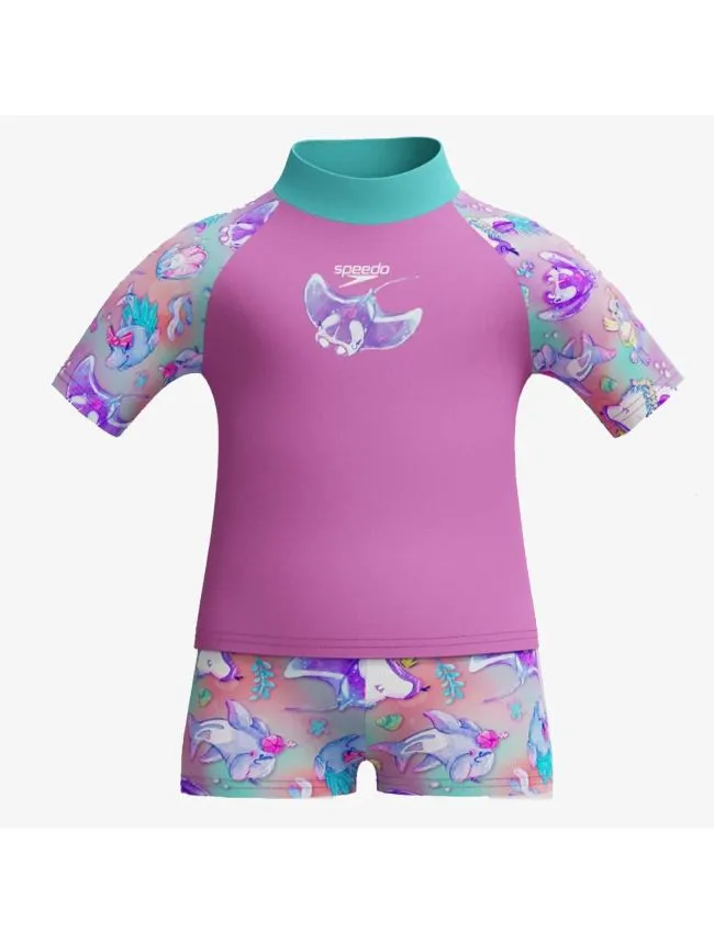 Digi pt ss rash top set if purple