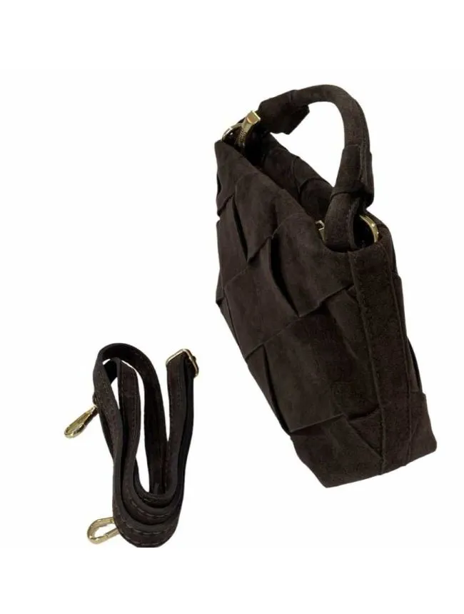 Dijana– mala italijanska velurska kožna torba