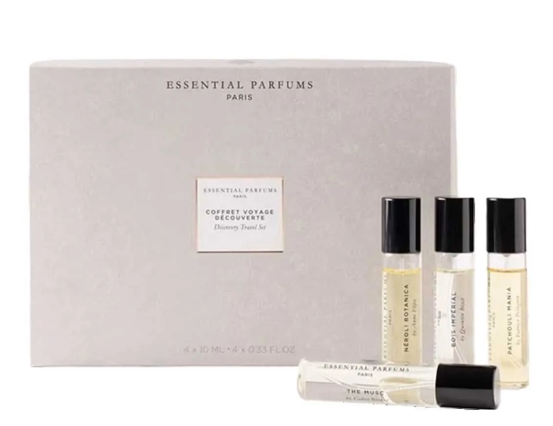Essential parfums discovery set edp 4 x 10ml travel spray