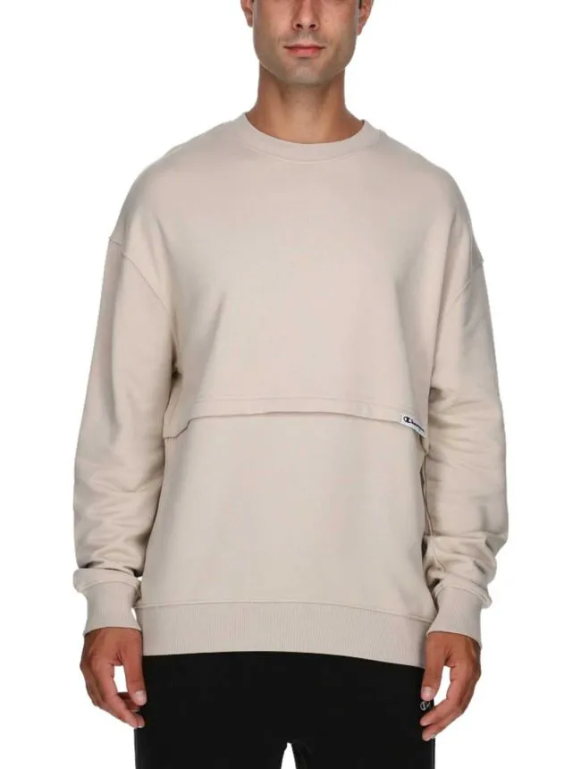 Fold crewneck