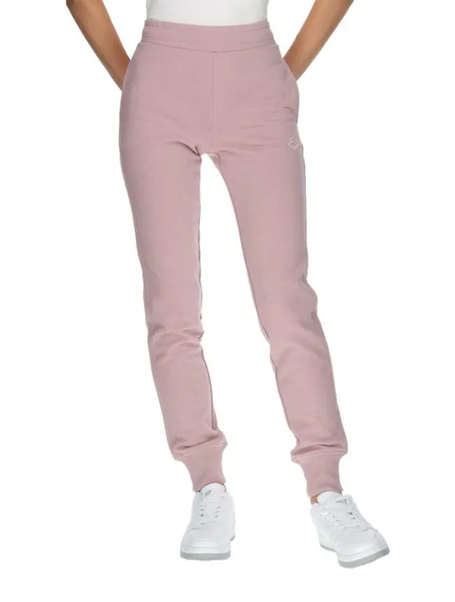 Golden logo rib cuff pants