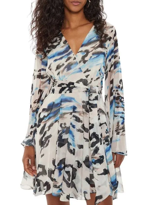 Guess - animal print mini haljina