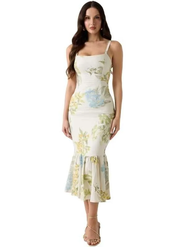Guess - bela midi haljina