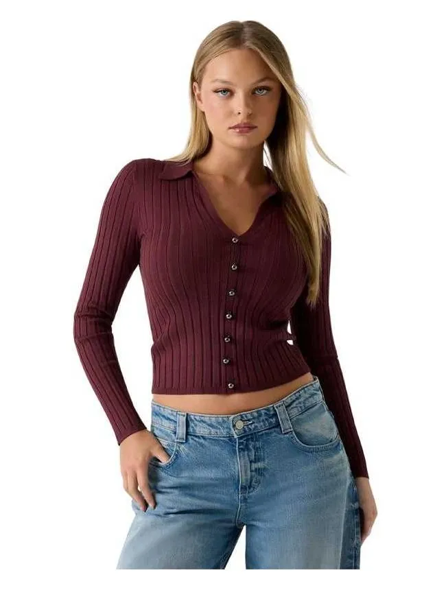 Guess - bordo ženski kardigan