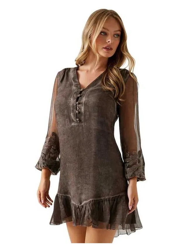 Guess - braon mini haljina