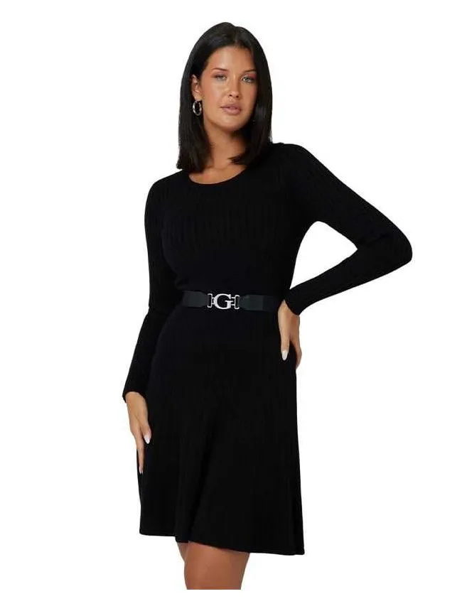 Guess - crna haljina sa kaišem