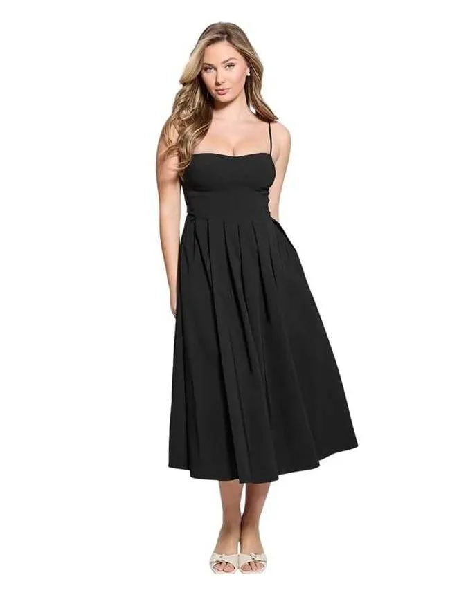 Guess - crna midi haljina