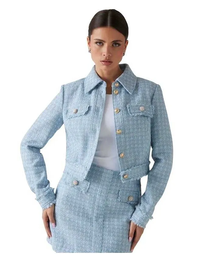 Guess -  cropped fit ženska jakna