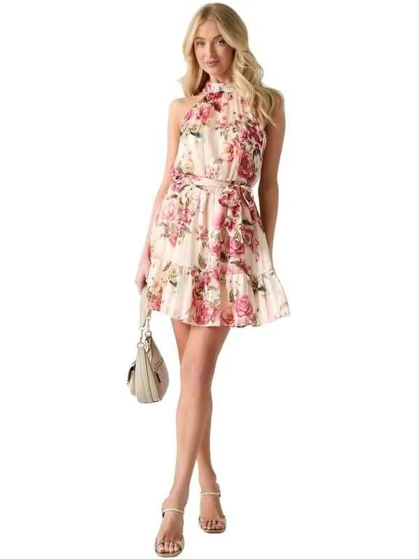 Guess - cvetna mini haljina