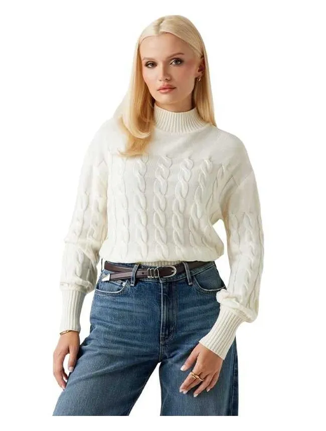 Guess - Ženski džemper sa pletenicama