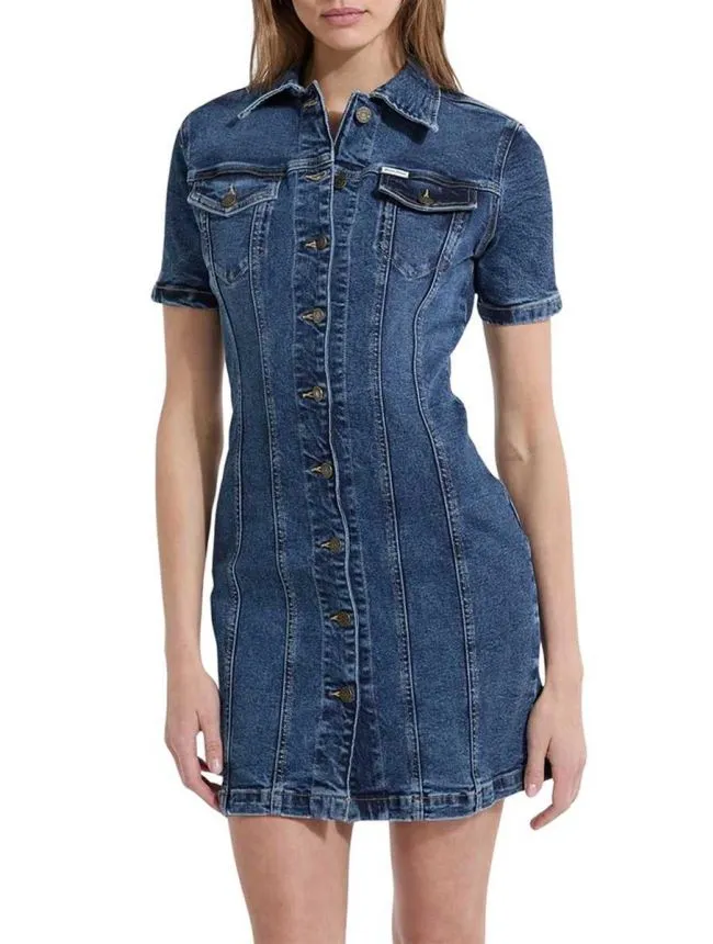 Guess - mini denim haljina