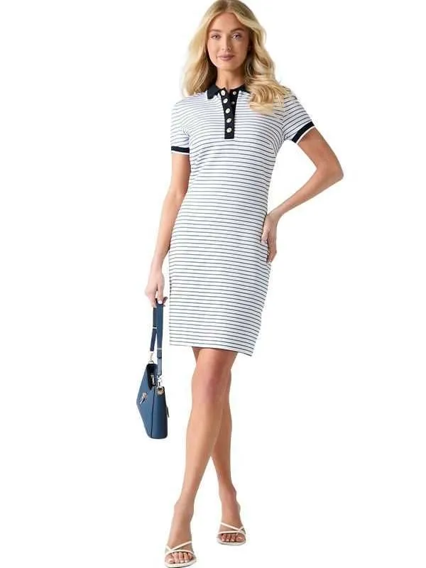 Guess - mini haljina sa polo kragnom
