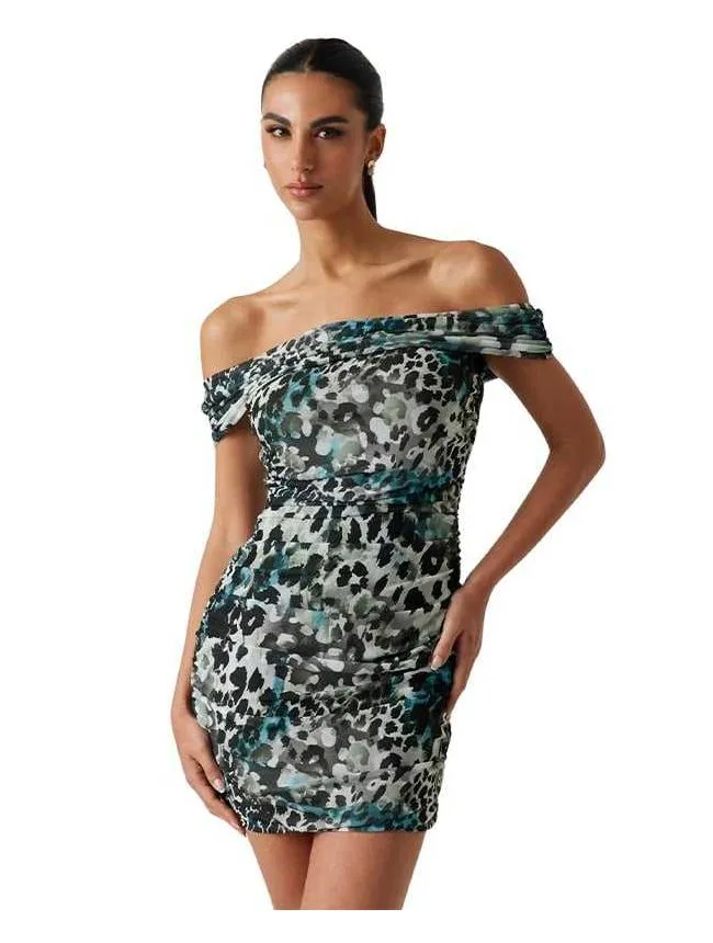 Guess - mini leopard haljina
