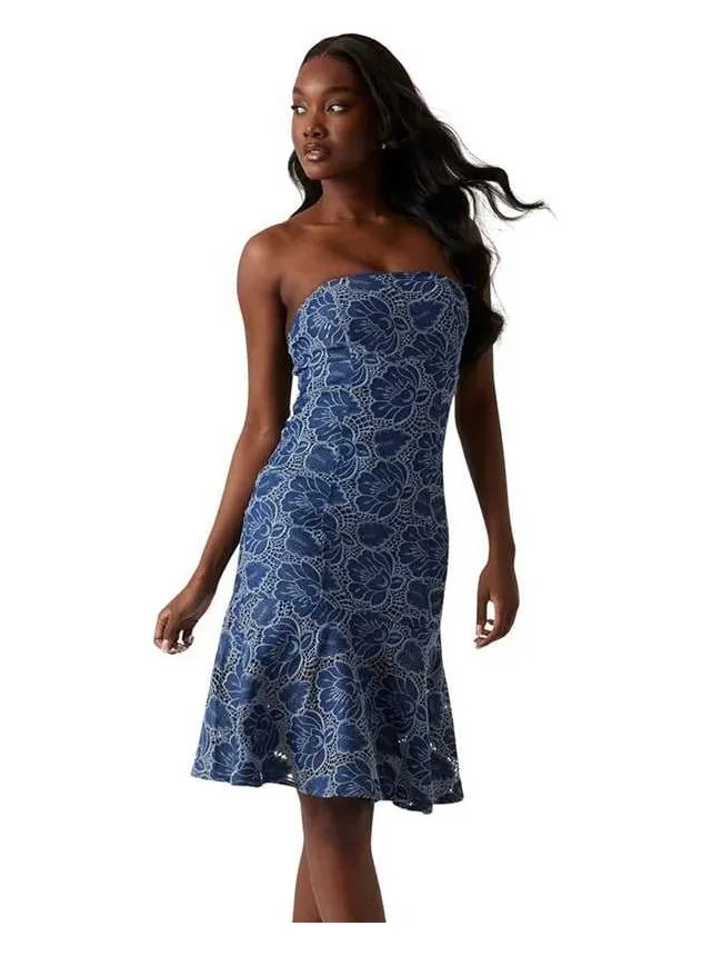 Guess - plava midi haljina