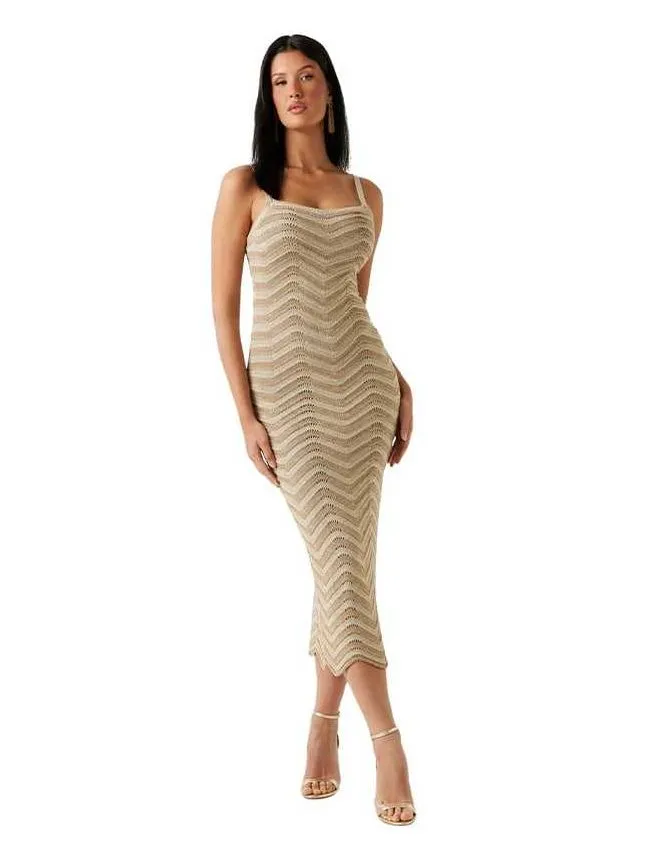Guess - pletena maxi haljina