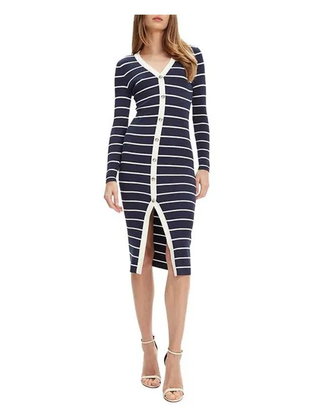 Guess - prugasta midi haljina