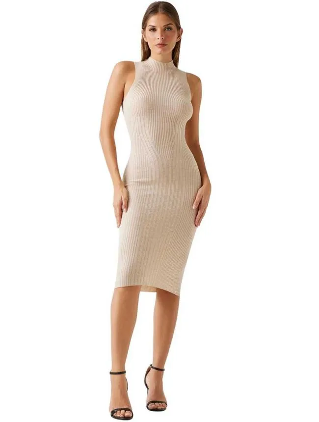Guess - rebrasta midi haljina